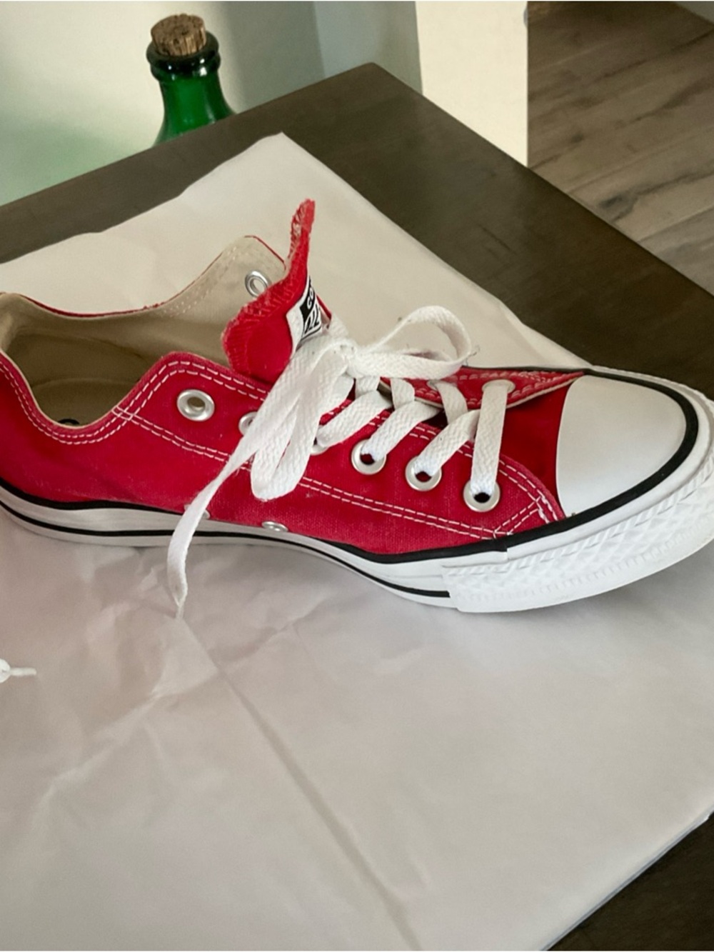 Converse All stars Red Pattern women size 8 - Picture 5 of 12